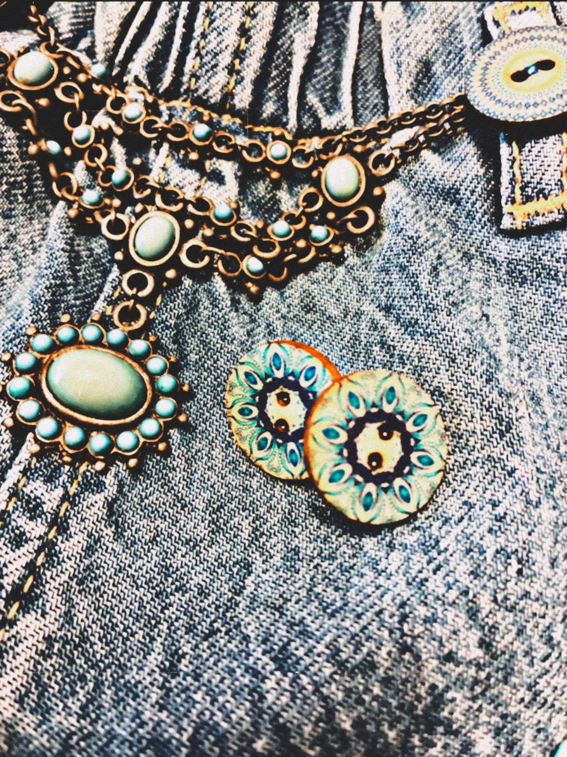 Blue Moon · Button Bestie Earring | Amity in Bloom Original