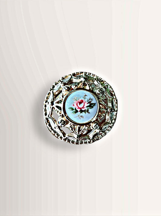 Vintage Rose Revival Scarf Clip