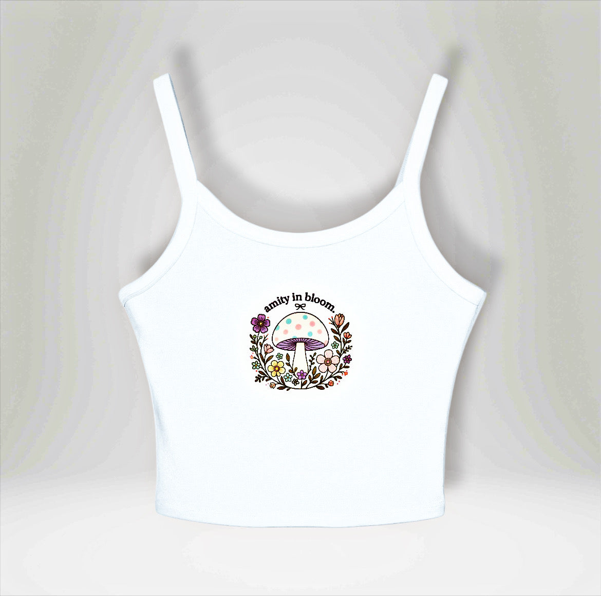Rainbow Mush Spaghetti Strap Tank Top | Amity in Bloom Original