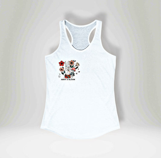 Peace Out Racerback Tank OG Logo | Amity in Bloom Original