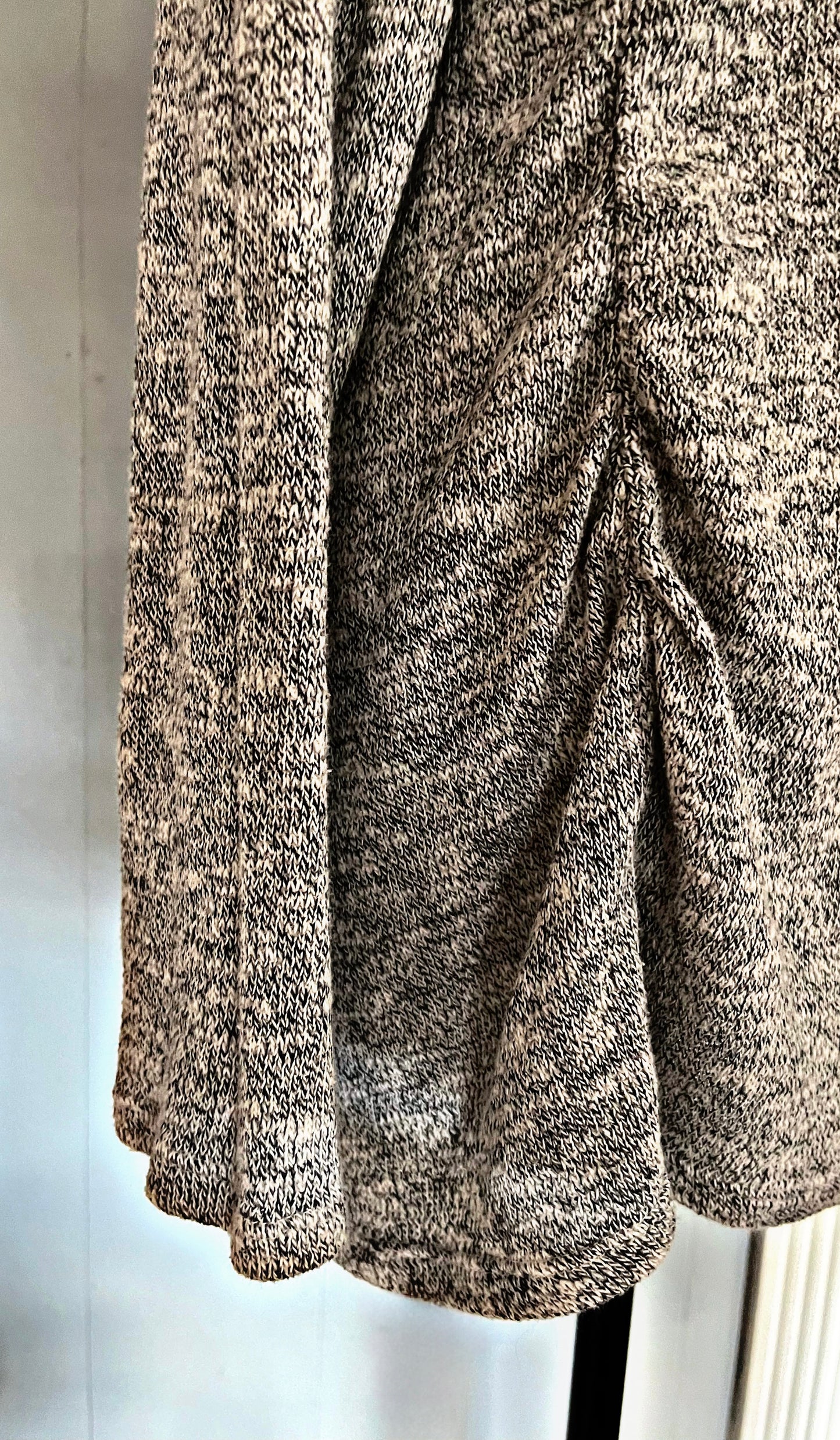 Heathered Grey Knit Sweater - Sz L