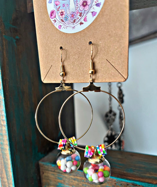 Bubblegum Bliss Hoop Earrings | Amity in Bloom Original
