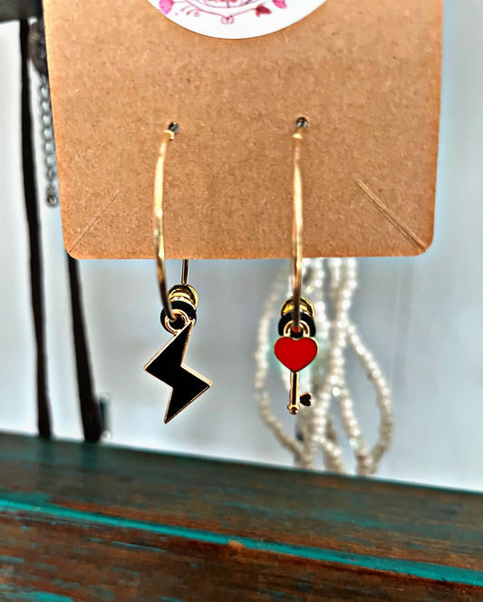 Shock to the Heart Hoop Earrings | Amity in Bloom Original