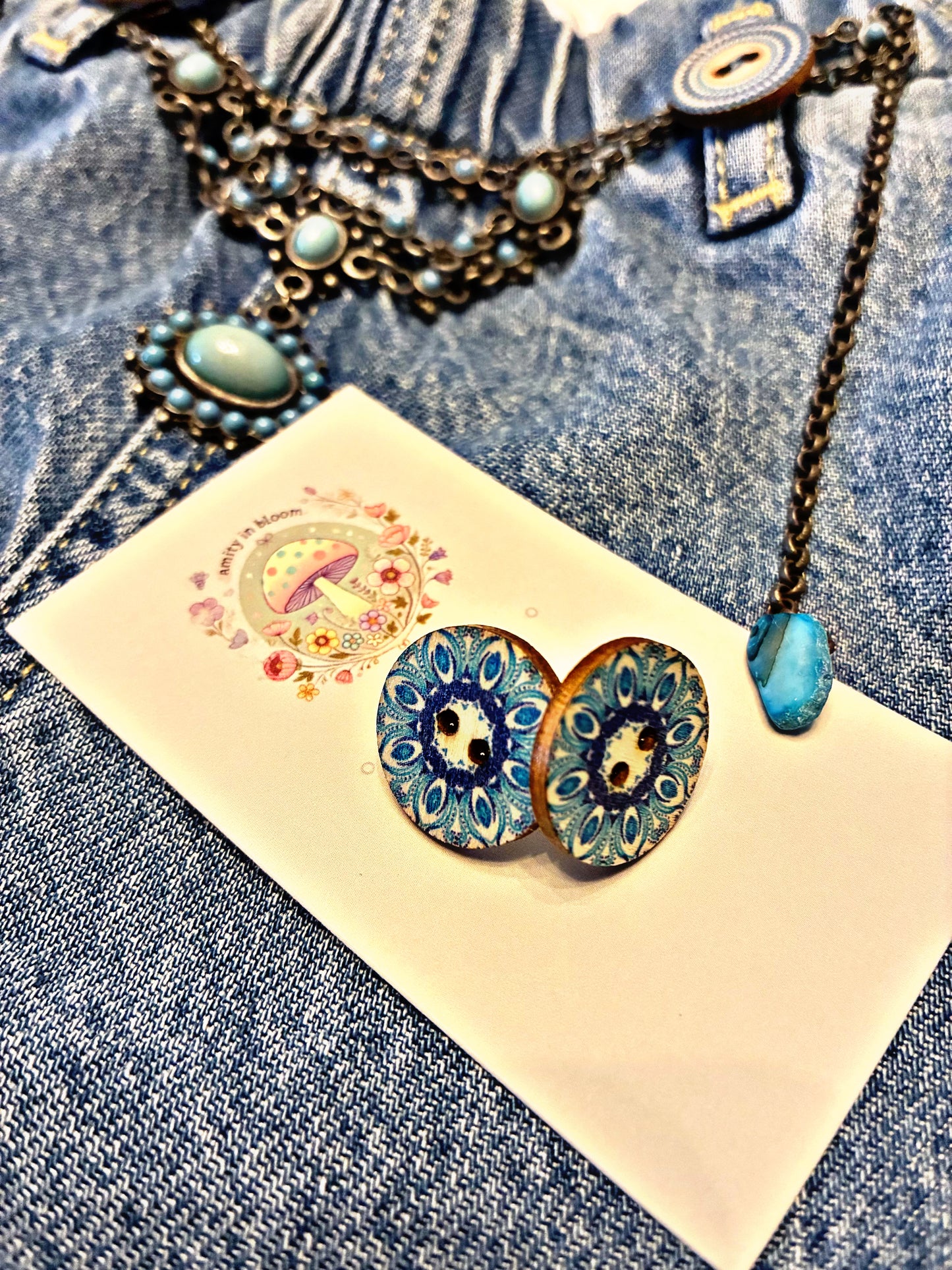 Poppy Chain Denim | Amity in Bloom Upcycled Design