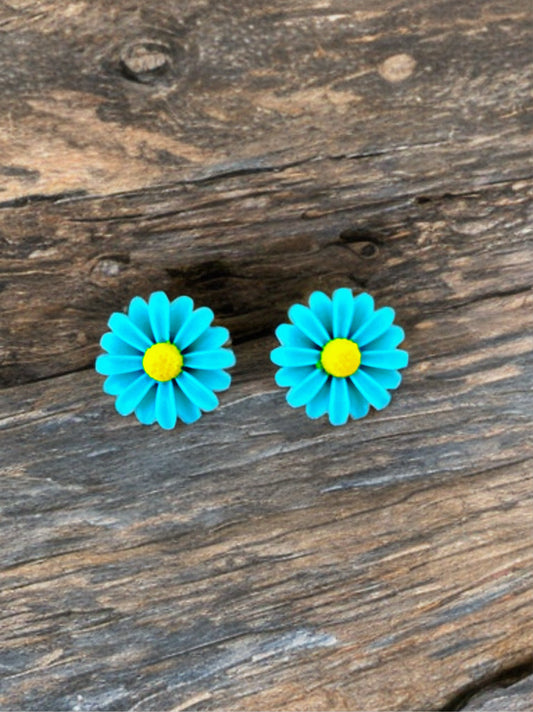 True Blue Daisy Studs | Amity in Bloom Original