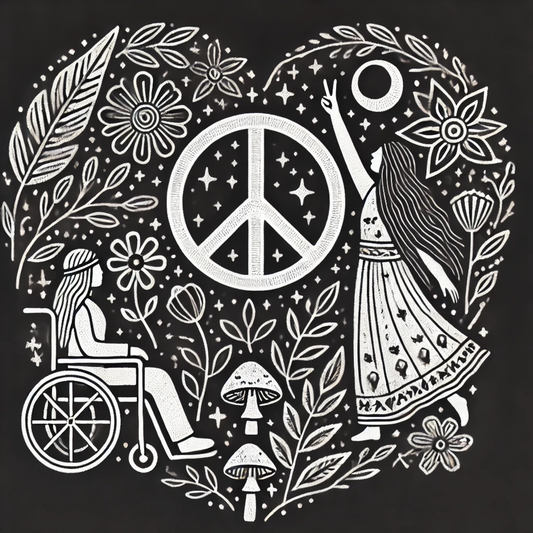 Peace in Motion - International Women's Day 2025 - Bubble-free stickers