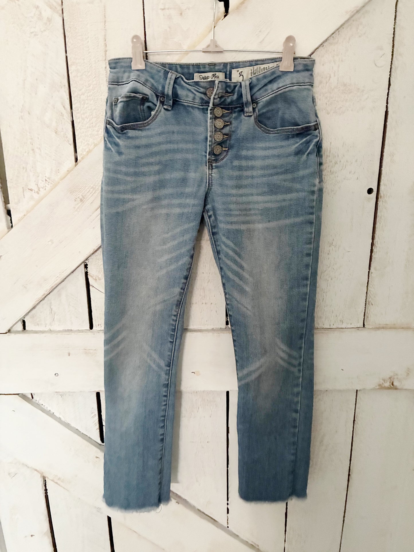 Vintage Charm Button-Fly Denim - sz 3