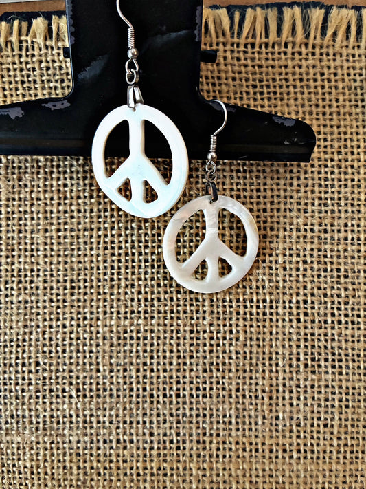 Give Shells a Chance - Peace Earrings | Amity in Bloom Original