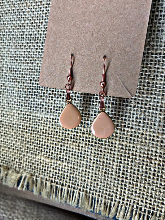 Blush Teardrop Dangle Earrings | Amity in Bloom Original