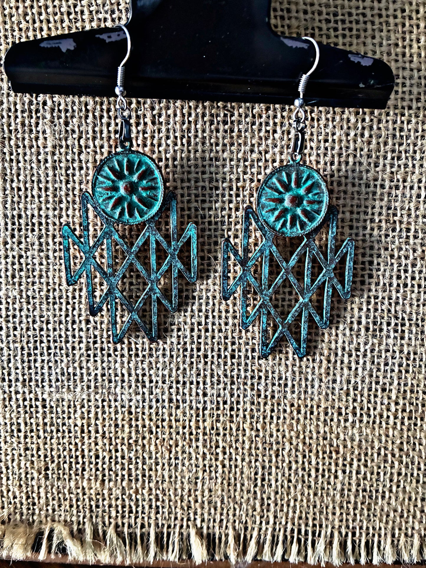Canyon Echo Patina Earrings | Amity in Bloom Original