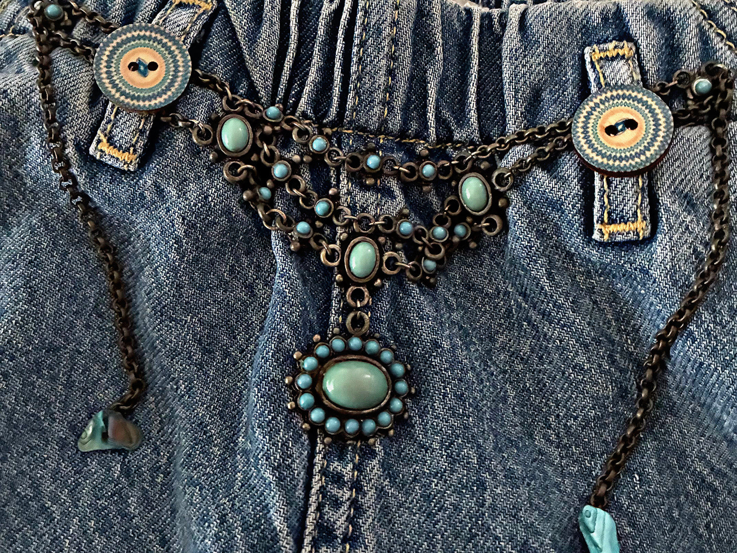 Poppy Chain Denim | Amity in Bloom Upcycled Design